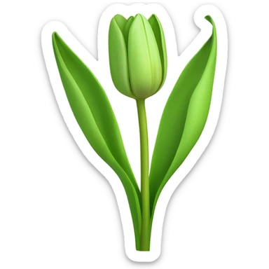 green tulip sticker