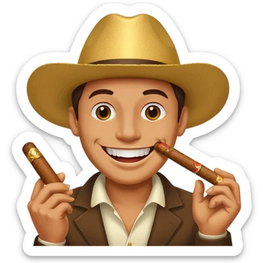 gold tooth with cigarnews sticker