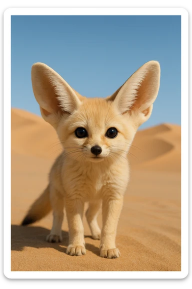 Fennec fox sticker