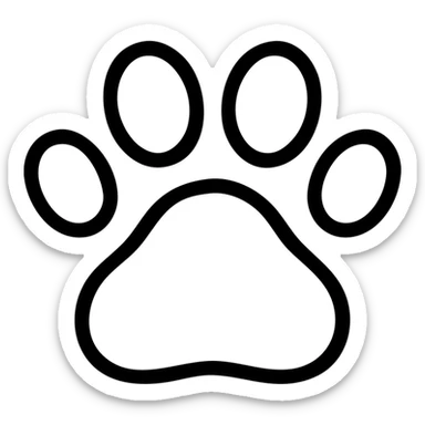 paw print sticker