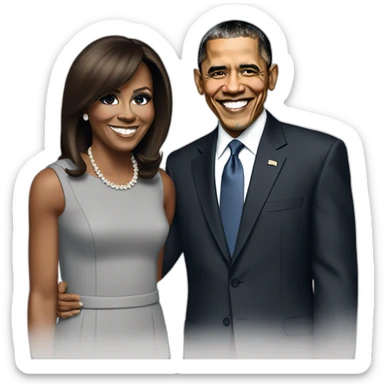 barack-and-michelle-obama sticker