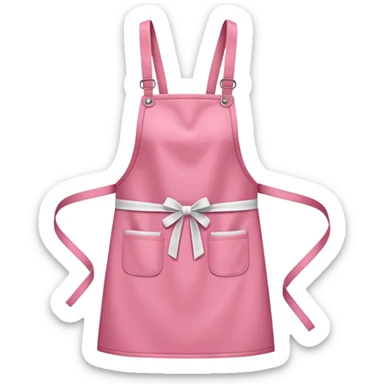Pink apron sticker