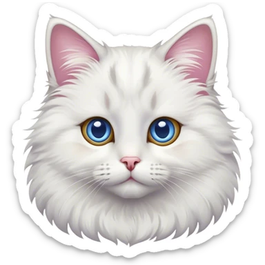 Cat with stars for eyes  sticker