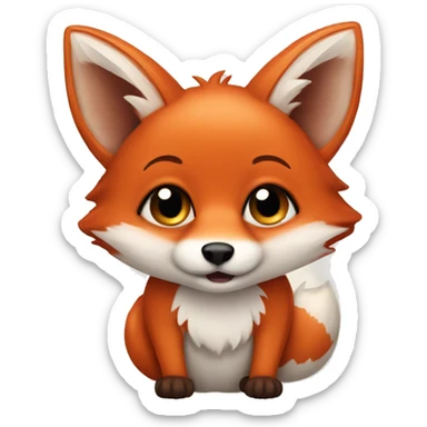 Bebe fox sticker