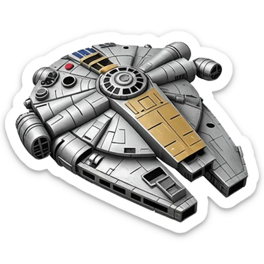 Star Wars millennium falcon sticker