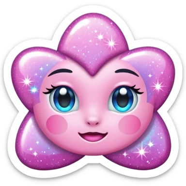 pink sparkles emoji sticker