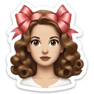 lana del rey with bows sticker