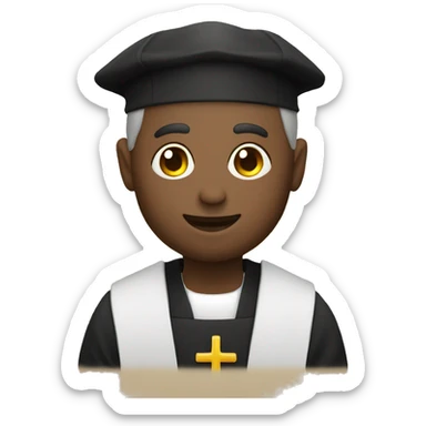 priest holding host sticker