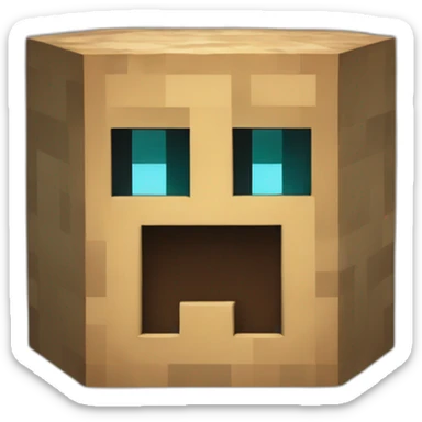A Minecraft block sticker