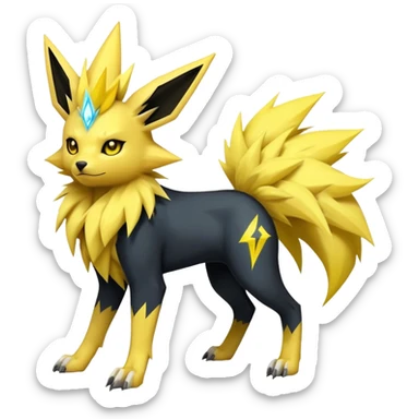 Jolteon-Luxray-Manectric-Fakémon-hybrid-creature (full body)  sticker