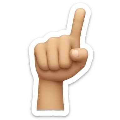 a finger pointing towards you sticker