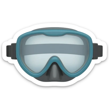 scuba diving mask sticker