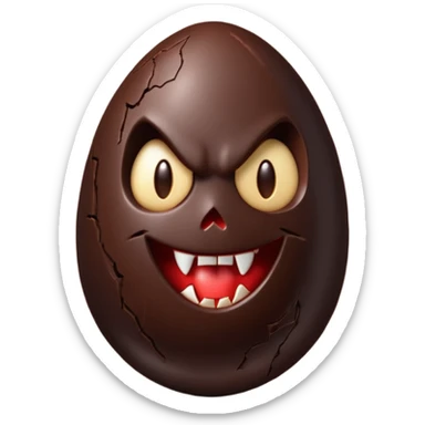 vampire easter egg sticker
