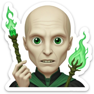 Voldemort casting a curse  sticker