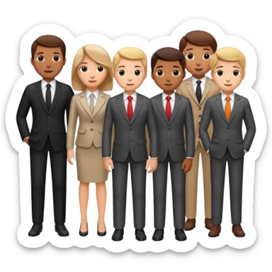 group of people, media agency sticker