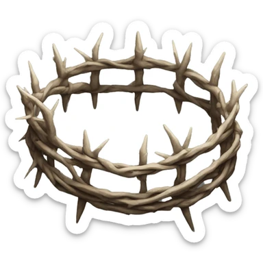 crown of thorns sticker