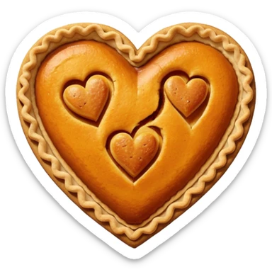 Pumpkin Pie Heart sticker