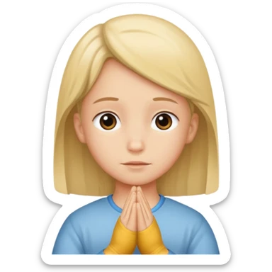 Kid saying i Pray for you mom sticker