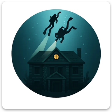 an emoji that symbolizes this movie the deep house sticker