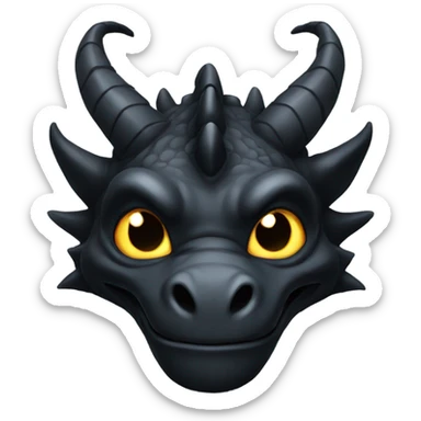 Black dragon  sticker