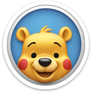 winnie the pooh wink sticker