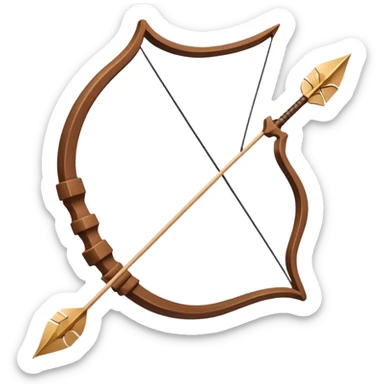 bow & arrow sticker