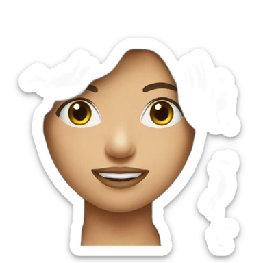 femal metal singer brun sticker