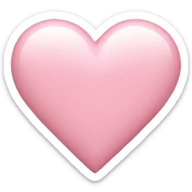 Light pink heart sticker