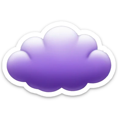 purple cloud sticker