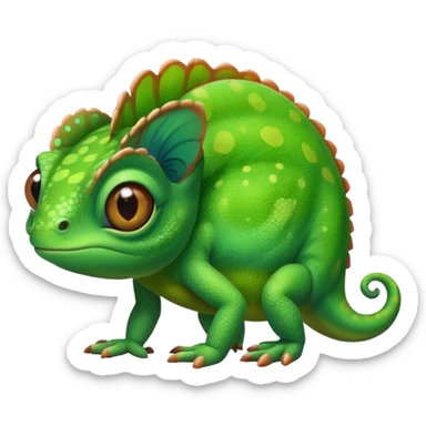 Quiero un camaleón que sea tierno y que sea parecido a él de Disney sticker