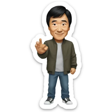 jackie chan sticker