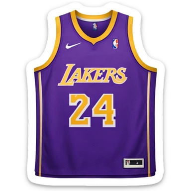 los angeles lakers jersey sticker