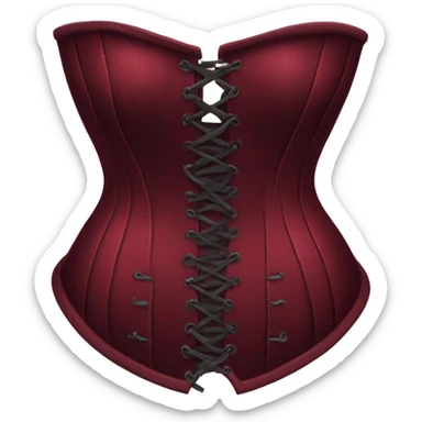 Red wine Corset  sticker