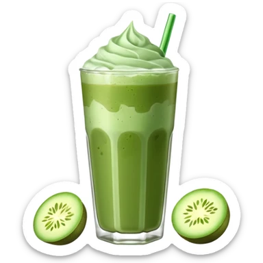 create iced matcha latte sticker