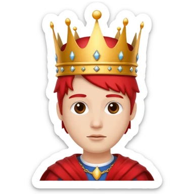 RED Crown King sticker