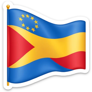 Crée moi le drapeau de vijay tvk sticker