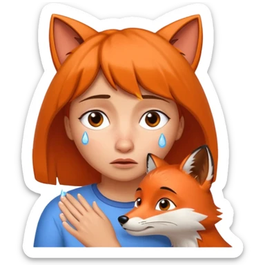 Make Dora and Swiper the fox crying sticker