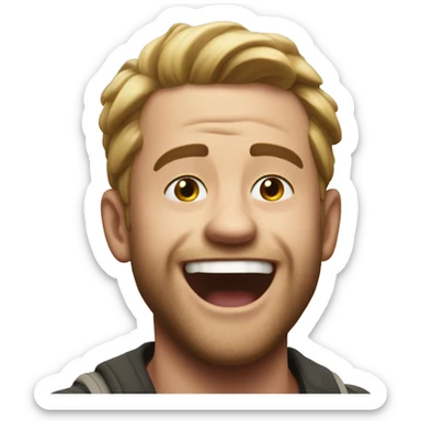 Jumbo Josh so happy sticker