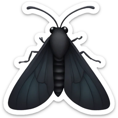 black moth sticker