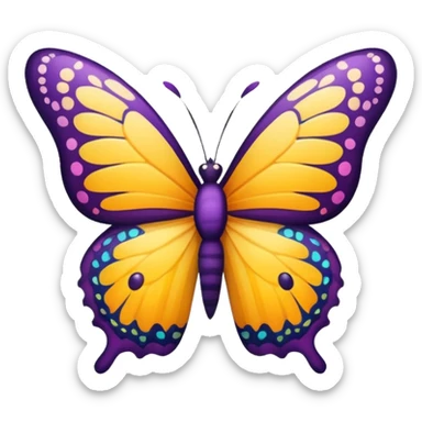 A butterfly cute sticker to hide my face on the photo sticker