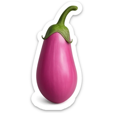 pink eggplant sticker