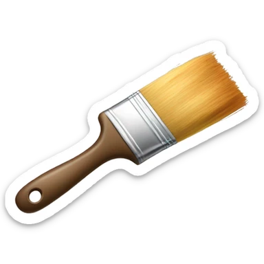 Paint brush sticker