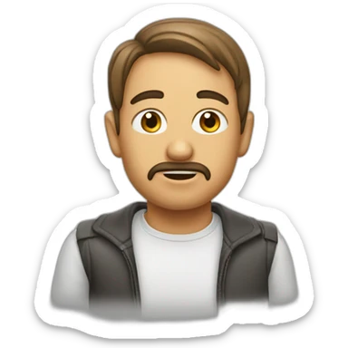 doigt touchant nez sticker