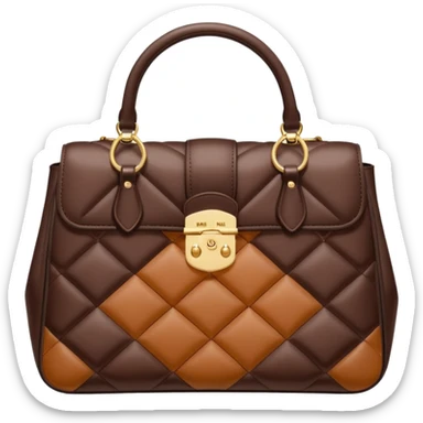 dark brown miu miu bag sticker