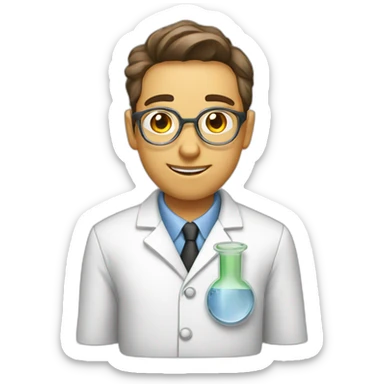 scientist chemist biologist sticker