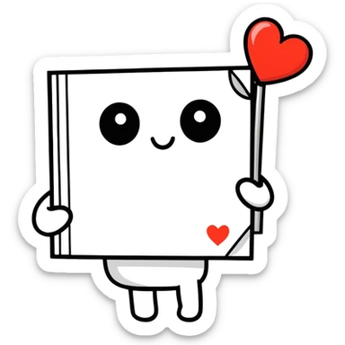 Love with sign I love you sticker