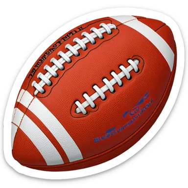 am16 emojisabout american football blue (#00A3E0) and red (#F9423A) sticker