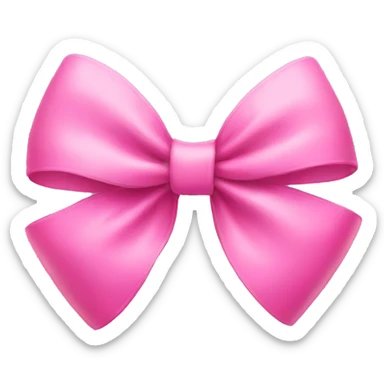 pink bow sticker