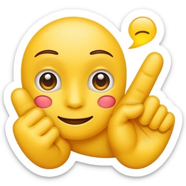 Fingering emoji sticker