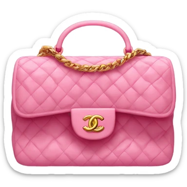 pink Chanel bag sticker